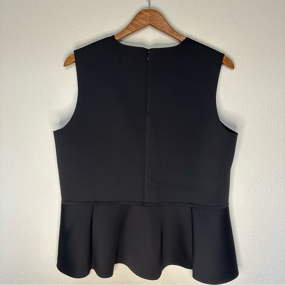 COS Elegant Sleeveless Black Peplum Blouse with Zipper up back - Picture 5 of 5